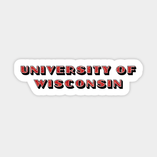 Wisco glitter lettering Sticker